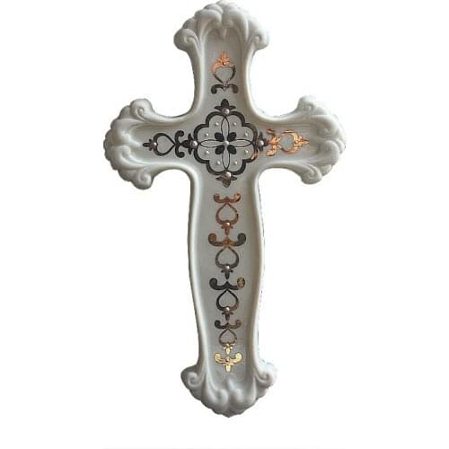 Cross Statue White Porcelain Phnom Penh Porcelain Decoration Cross Decoration Decoration Jesus Christ Catholic