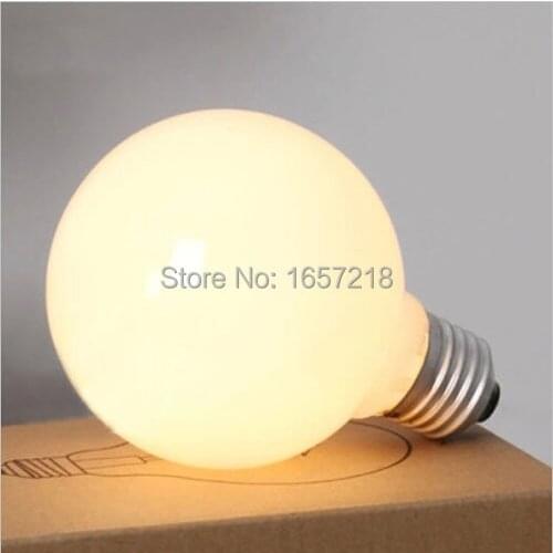 E27 40W incandescent light bulb yellow bubbles floor mirror ball lighting energy station creamy white Pearl bubble
