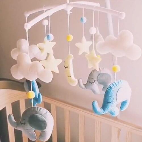 Baby Mobile Rattles Toys 0-12 Months for Child Newborn Crib Bed Bell Oyuncak Toddler Rattles Carousel for Kids Cots Handmade Toy