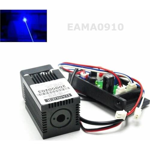 445nm 450nm 300mW 12V Blue Dot Laser Diode Module w/TTL+ Driver Out + Fan