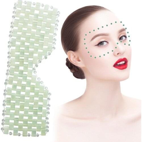 Jade Eye Shade Green Crystal Face Ice Massage Eye Mask Sleeping Mask Skin Care Beauty Anti Aging and Shading Gifts