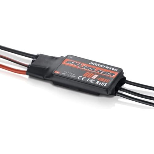 New Hobbywing Skywalker 30A 40A 50A 60A 80A Brushless ESC Speed Controller With BEC For RC Airplanes Helicopter
