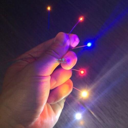 Pre-wired 3V #0402 SMD LED Cold White, 30cm wires pre soldered,hobby model kit/car/railway/railroad/starship/gundam lighting