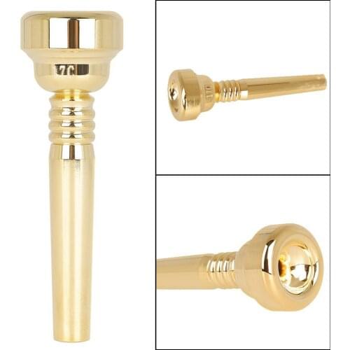 17C Size Professional Brass Trumpet Mouthpiece Musical Instrument Accessory for musical beginner or finger exerciser