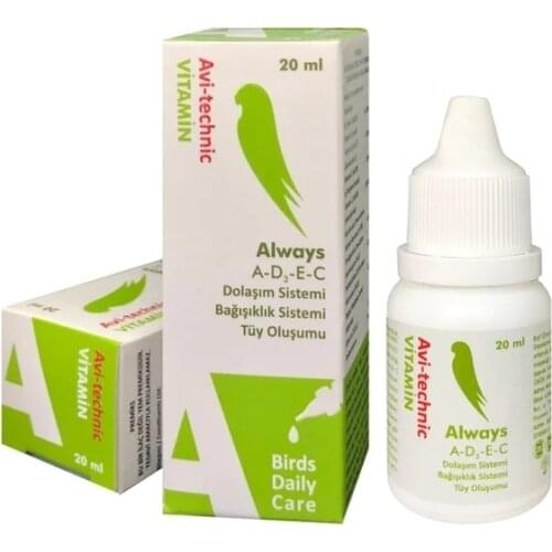 AviTechnic Birds Feather for Formation Supporting Vitamin 20cc 472597319 bird, bird supplies, swing, perch, cage, bird cage, avian