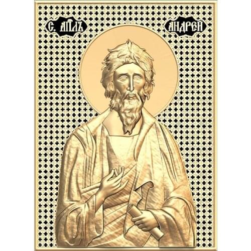 Religion STL files for cnc 3d models engraving carving Svyatoy-Andrey 3d Relief Model STL Router 3 axis Engraver ArtCam