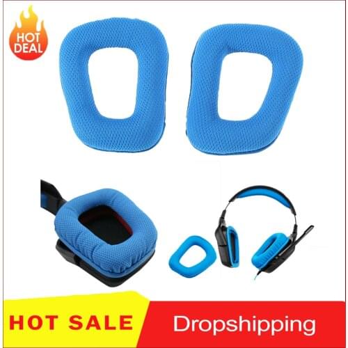 1Pair Replacement Earpads for Logitech G35 High Quality Cushions for Logitech G430 Ear Pads Headphones Earpad Cover for G930 G35