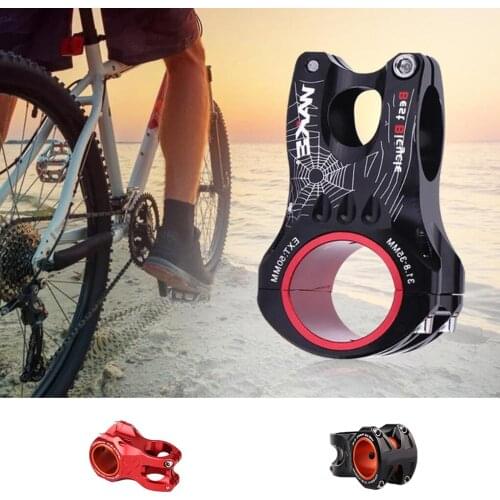 Mountain Bike Handlebar Stem Aluminum Alloy Bicycle Ultralight 0 Degree Rise Stem 28.6mm Steerer