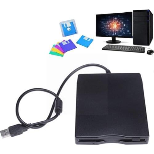 USB Floppy Disk Reader Drive External Portable 1.44 For Windows Desktop 10/7/8/XP/Vista MB Drive Laptop FDD Diskette PC V1U4