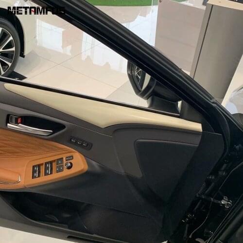 For Toyota Avalon 2019 2020 Carbon Fiber Inside Door Cover Molding Trim Sticker Decoration Strip Inner Accessories Car Styling