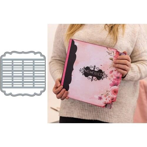 Loose-Leaf Fit This Metal Cutting Dies for Scrapbooking Handmade Tools Mold Cut Stencil New 2021 DIY Card Make Mould Model Craft