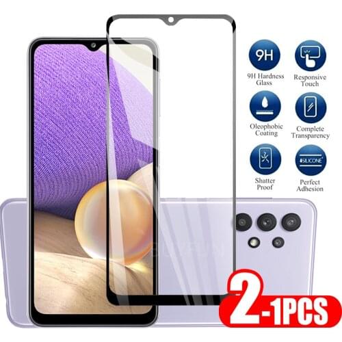1-2PCS For Samsung A32 A 32 Tempered Glass Screen Protector On For A12 A02S A02 A42 samsang Protector Screen Tempered Glass 9H