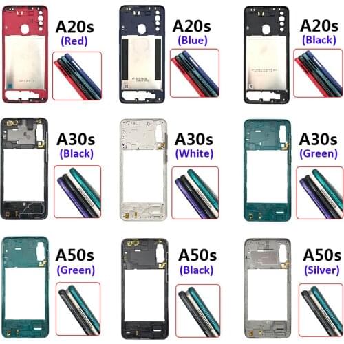 10PCS Middle Frame Bezel Middle Plate Replacement For Samsung Galaxy A50 A20S A30S A50S A70