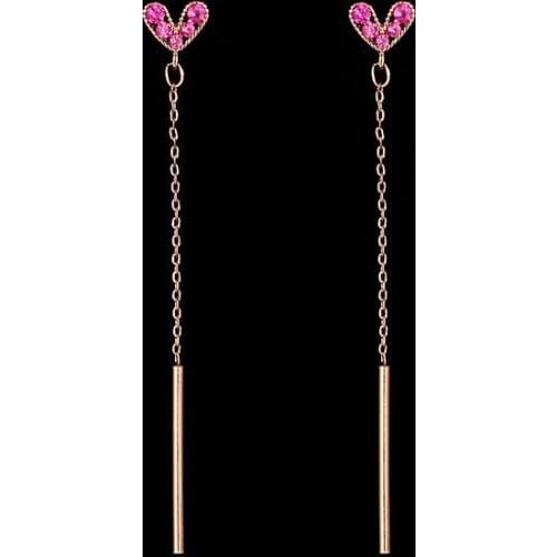 2021 New Stainless Steel Star Oorbellen Temperament Earrings Pure Female Long-style Love Liusu Manufacturers Direct Sales