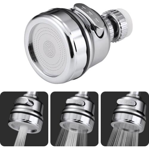 2021 High Pressure Kitchen Faucet Extender Rotatable Faucet Aerator Water Saving Tap Nozzle Adapter Bathroom Sink Accessories