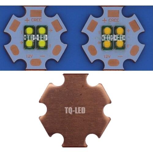 3V/6V/12V Cree XPG XP-G 4Chips 20W High Power LED Emitter Cool White Warm White LED with 20MM Cooper PCB