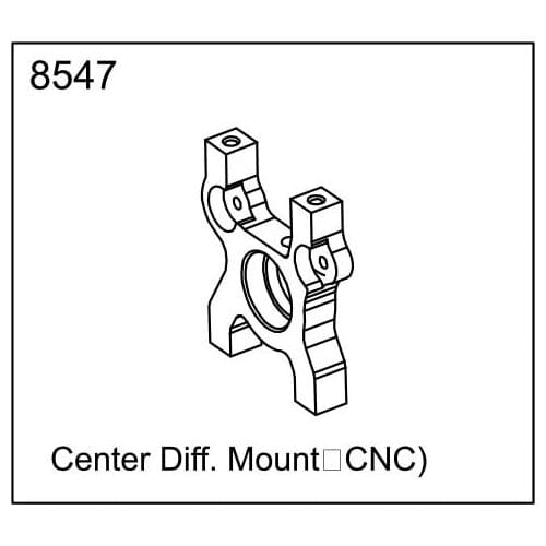 ZD racing EX07 accessories super sports car 1/7 original accessories 8547 middle differential seat