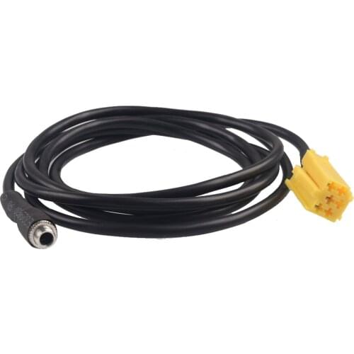 Car 3.5mm Female 6Pin Aux Cable Adapter for Alfa Romeo for Fiat Grande Punto 500