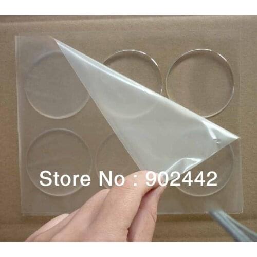 Free Shipping Wholesale 1000 pcs/Lot 58 mm Clear Round Epoxy Resin Sticker For Mirror DIY