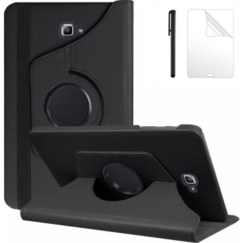 360 Degree Rotating Folio PU Leather Case for Samsung Galaxy Tab A 10.1 2016 T580 T585 Cover for Samsung TabA 10.1 Case +FilmPen