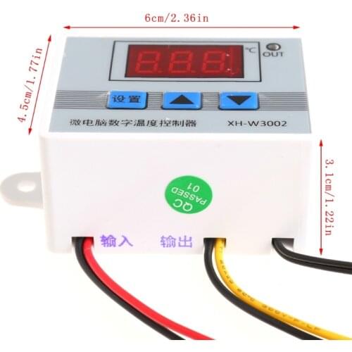 12V Digital LED Temperature Controller Thermostat Switch Probe Sens