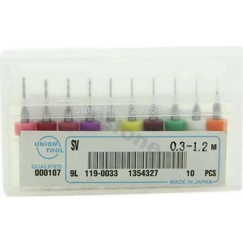DIY 10Pcs 0.3mm-1.2 mm PCB Print Circuit Board Carbide Micro Drill Bits Tool