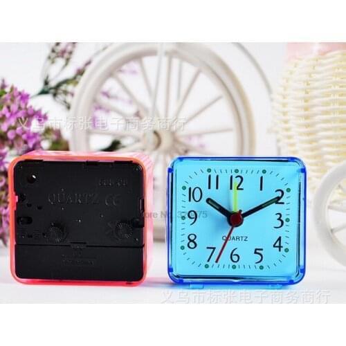 By dhl 100 pcs mini Clock Cartoon Alarm Clock creative cartoon alarm clock