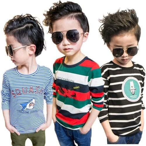 HIBISCUSARA Long Sleeve T-Shirts For Boys