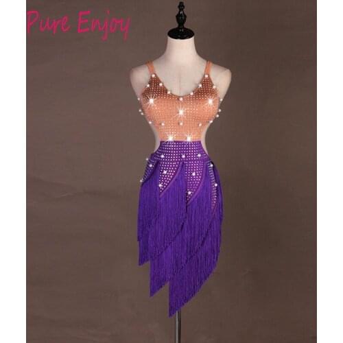 Latin Dresses Competition Dance Women Costume Performance Dancing Dress Women Latin Dance Girls Dress Custom made