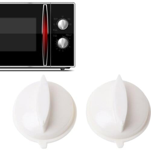 MEXI 2Pcs Microwave Oven Rotary Knob Timer Plastic Control Switch For Media Universal