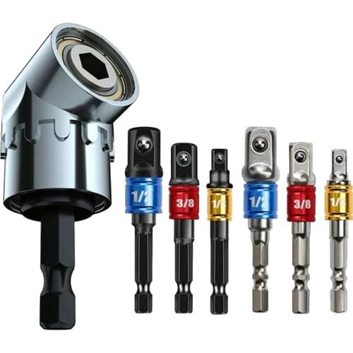 105 Degree Electric Drill Corner Changer Tool Set With Extension Rod And Flexible Shaft Color Extension Pole