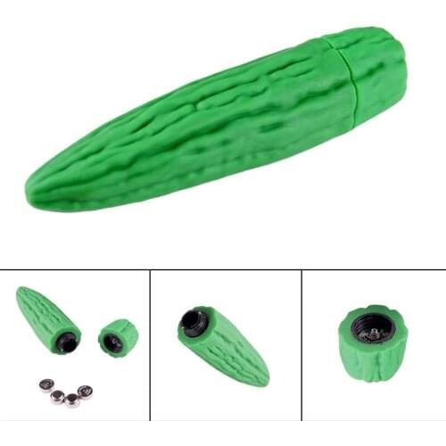 Newest Female Sexual Appliance Fruit Series Bitter Gourd Massage Stick Silicone Vibrator Safe and Comfortable No Battery
