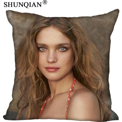 New Arrive Custom Natalia Vodianova Pillowcase 40x40cm 60x60cm more size double sides print Home Hot Pillow Cases