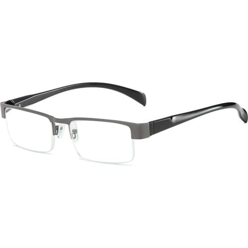 Half Frame Reading Glasses Presbyopic Eyewear Male Female Far Sight Glasses +1.0+1.5+2.0+2.5+3.0+3.5+4.0 Unisex Eyeglasses