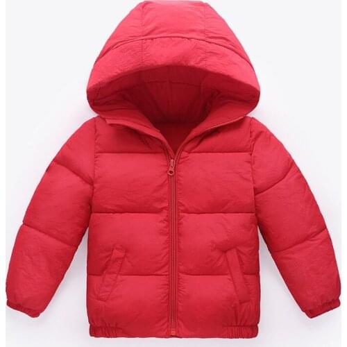 2020 Fall Winter Childrens Cotton Padded Jacket Little Kids Casual Leisure Hooded Coat Boys & Girls Warm Wadded Outerwear X216
