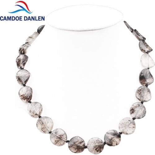 New 9 Style Necklace Women 45CM Fashion Natural Crystal Choker Necklaces Pendants Natural Stone Jewelry For Women 2017 Statement