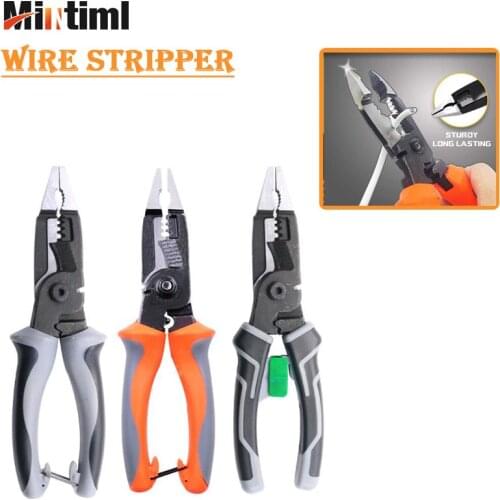 6 In 1 Multifunctional Electrician Pliers Wire Cutter Alloy Steel Side Cutter Heavy Duty Stripping Pliers Multifunctional Tools