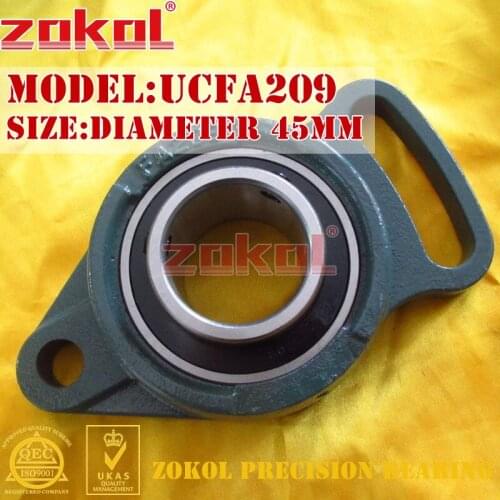 ZOKOL bearing UCFA209 LA90509 Pillow Block Ball Bearing diameter 45mm