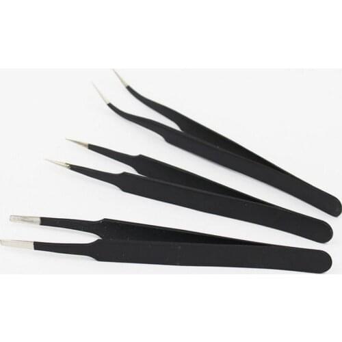 Straight and Curved Eyebrow Nail Art False Eyelash Nail Art Tool Acrylic Gel Rhinestones Picking Tool Anti Acid Nipper Gem Decor