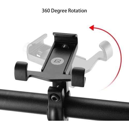 ROCKBROS Adjustable Universal Cycling Bike Phone Mount Stand Bicycle Handlebar Mount Holder Bracket for 3.5-6.2 inch Phone