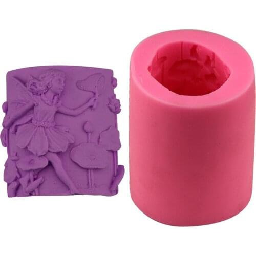 Happy Angel Girl Craft Art Silicone Soap Mold Craft Molds Handmade Candle Molds Christmas Silicone Mold