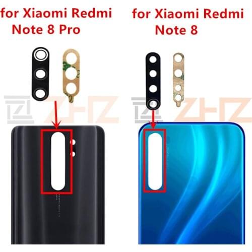 2pcs for Xiaomi Redmi note 8 Camera Glass Lens Back Rear note 8 pro Camera Glass Lens Replacement Repair Spare Parts with Glue