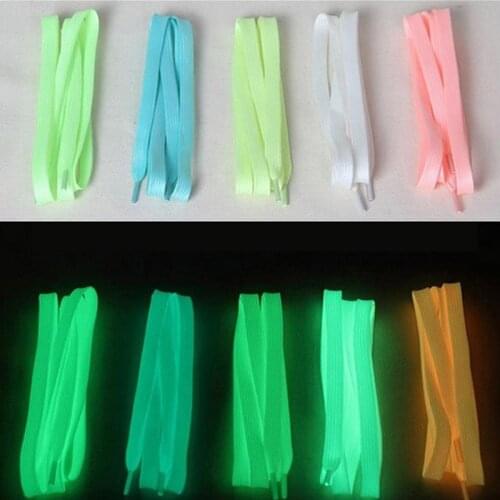 2PCS/Pair Glow In The Dark Light Kids Luminous Shoelace Stickers Funny Sport Gift Running Fluorescent Gift Toys For Children