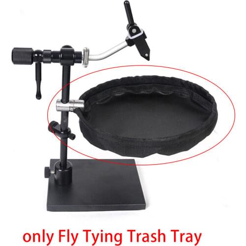 Fly Tying Trash Tray Waste Basket Fly Tying Vise Trash Holder Bag Garbage Bag Tying Tools Nylon Fish Tackle Fishing Accessories