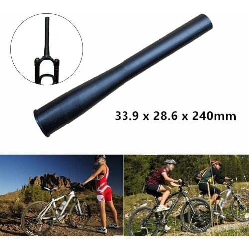 Bicycle Front Fork Head Tube Aluminum Alloy MTB Mountain Bike Cone Steerer Tube Bike Accessories 28.6x33.9x240mm