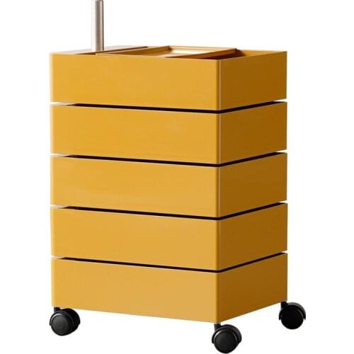 360 rotating bedside table bedroom multi-layer drawer removable storage cabinet cosmetic storage cabinet