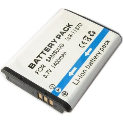 Replacement Camera Battery SLB-1137D 1137D For Samsung HMX-E10 NV100 HMX-E10OP HMX-E10BP HMX-E10WP