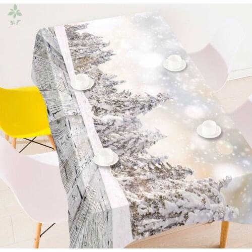 Snow Tablecloth Table Cover Birthday Party Event