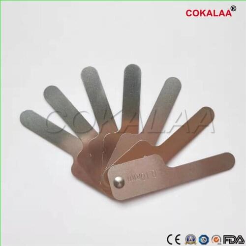 1 set Dental IPR Orthodontic Interproximal Reduction Strips calipers for Dental Contra Angle Interproximal Strips Reciprocating