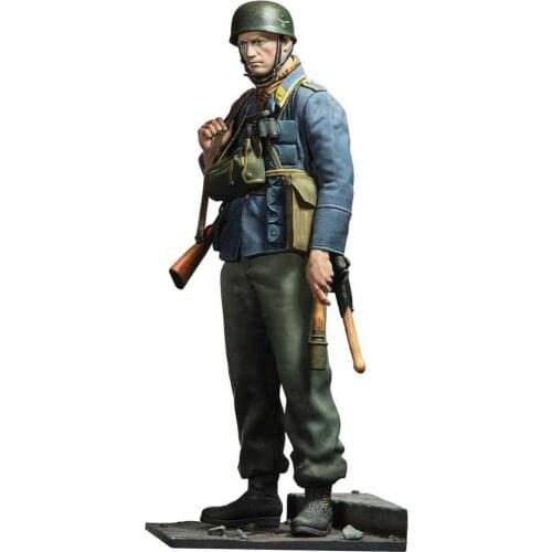 1/24 75mm 1/18 100mm Resin Model Kits World War II German Common Soldier Ordinary Soldier Figure Unpainted No Color RW-075